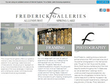 Tablet Screenshot of frederickgalleries.com